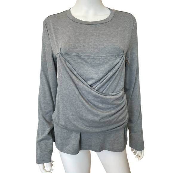 *  New ~ VERO MODA ~  Nelly Ruched Knit Top Size M FALL ~ STYLISH Viscose blend - Picture 4 of 9